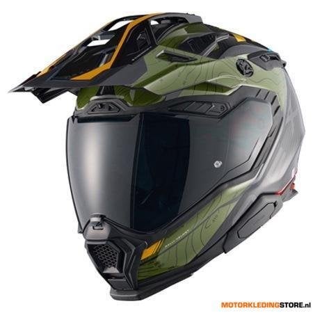 Nexx X.WED3 Furka Adventure helm, Zwart-Groen-Geel, Ophalen of Verzenden, Nieuw met kaartje
