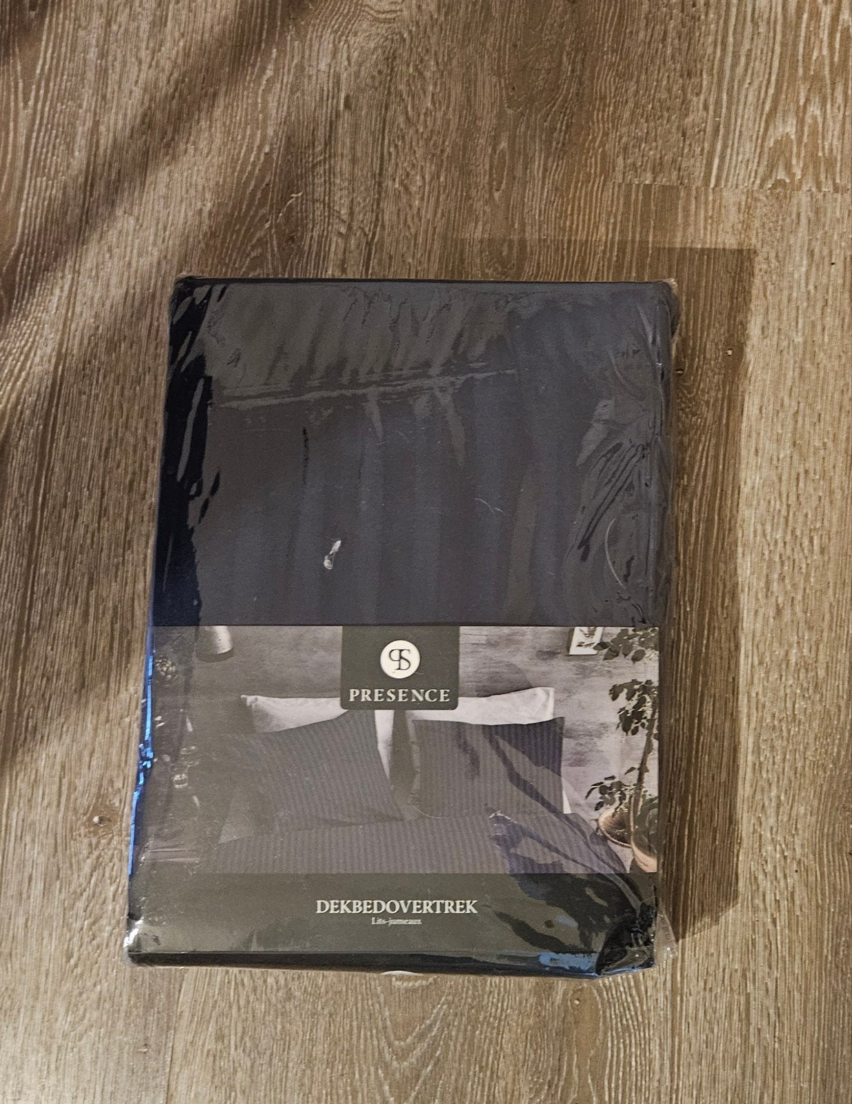 Dekbedovertrek Lits-jumeaux 100% Katoen 240x200/220, Overige merken, Zwart, Dekbedovertrek, Nieuw