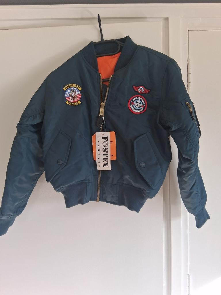 Stoere Kinderjas Maat 152 bomberjack, Jongen of Meisje, Ophalen of Verzenden, Jas, Fostex