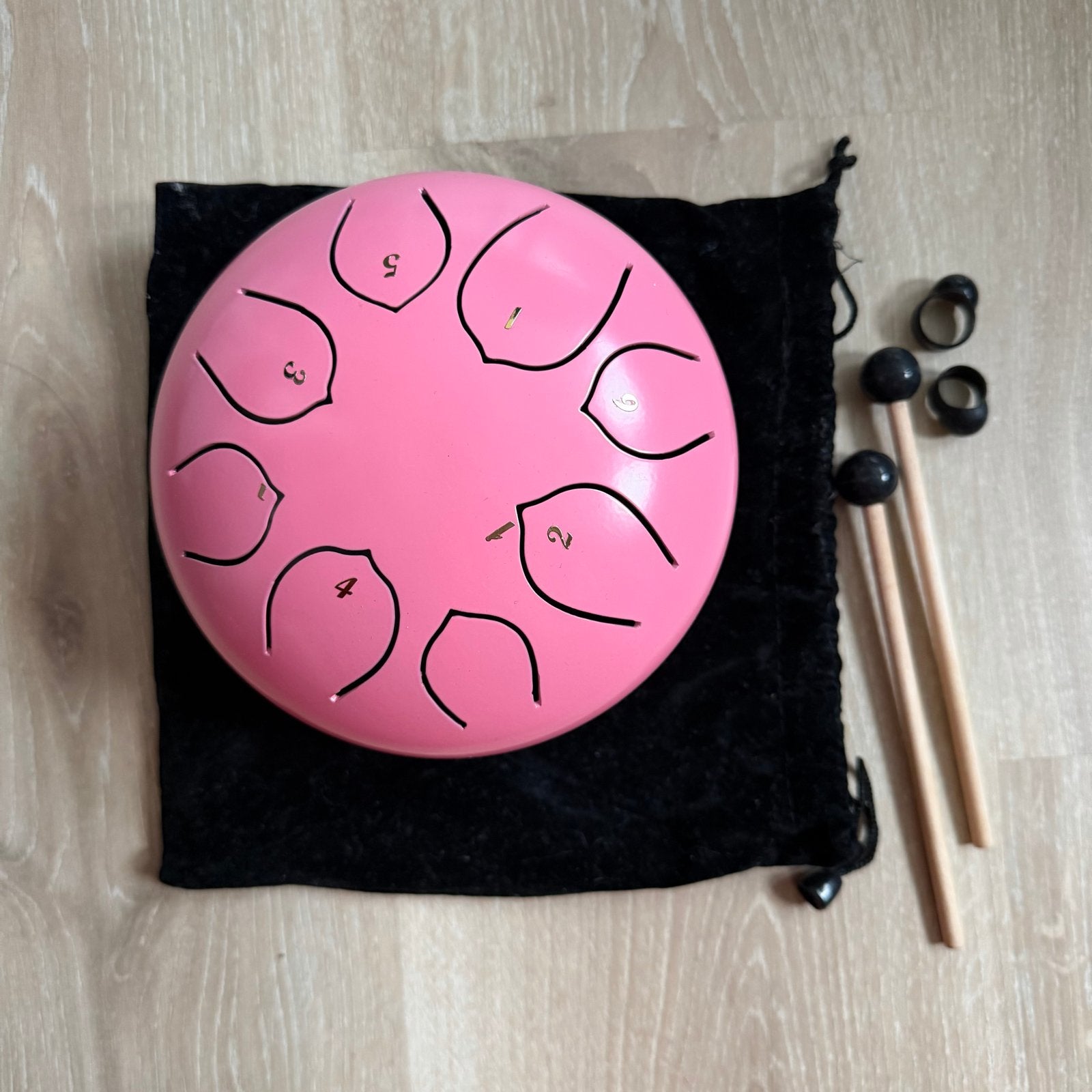 Roze stalen tongdrum met accessoires, Muziek en Instrumenten, Ophalen of Verzenden, Zo goed als nieuw, Overige merken