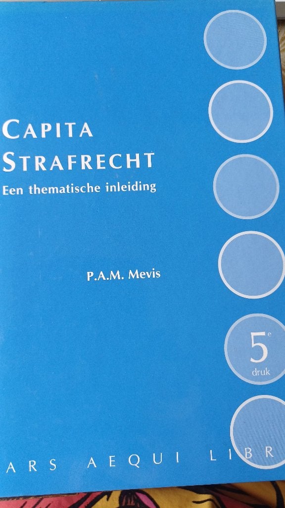 P.A.M. Mevis, Capita Strafrecht. Een thematische inleiding, Gelezen, P.A.M. Mevis, Niet van toepassing, Ophalen of Verzenden