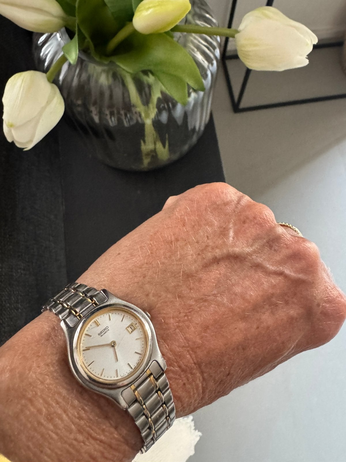 Seiko dames horloge, Sieraden, Tassen en Uiterlijk, Gebruikt, Staal, Polshorloge, Ophalen of Verzenden