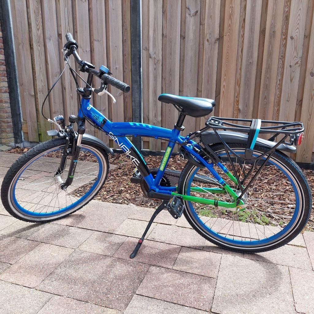 Batavus Snake jongensfiets 24 inch, Fietsen en Brommers, Fietsen | Kinderfietsjes, Ophalen, Gebruikt, Batavus, Terugtraprem