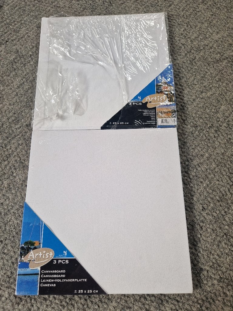5 x canvasbord, Hobby en Vrije tijd, Schilderen, Verzenden, Nieuw, Doek
