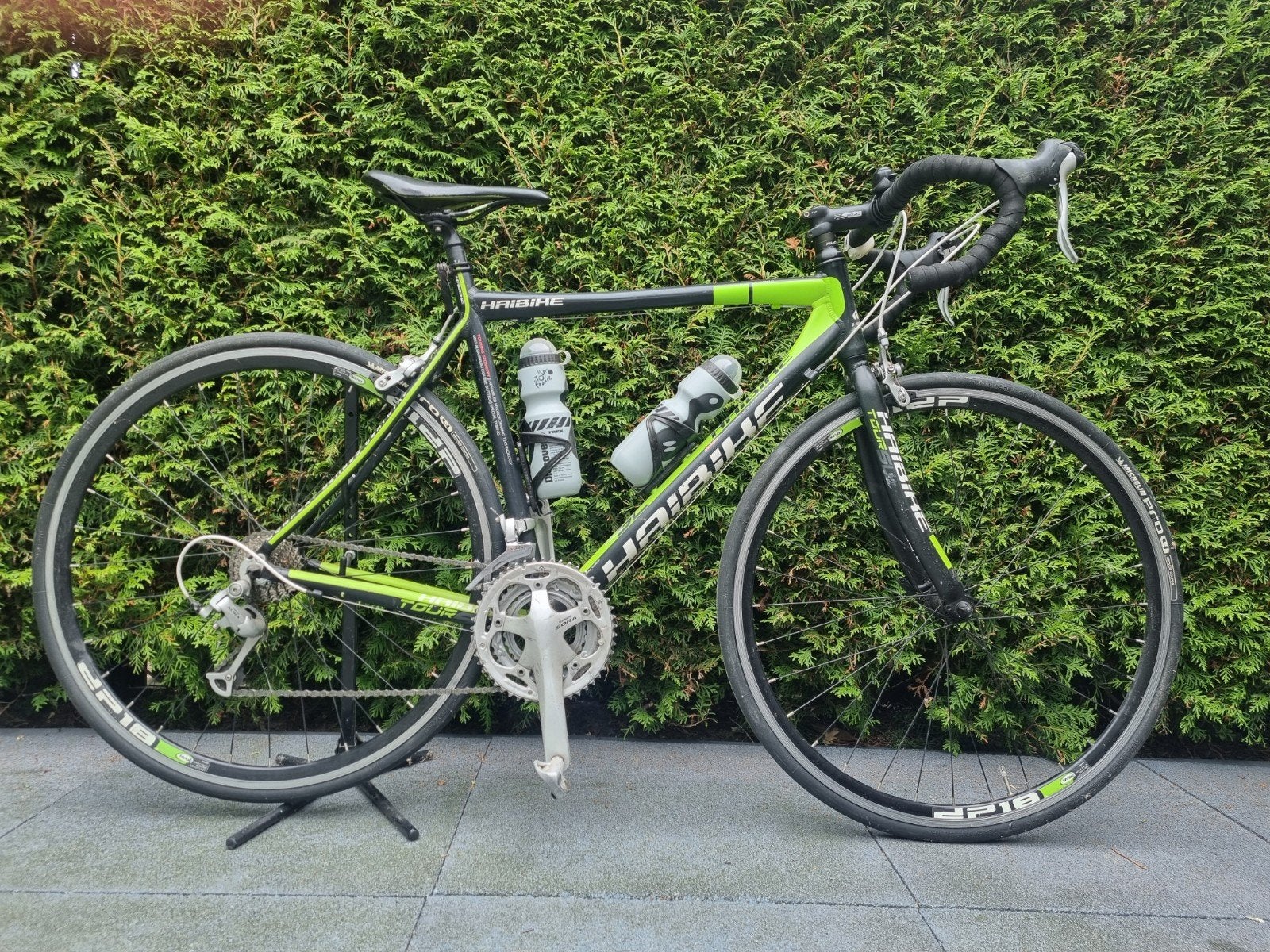 Haibike Racefiets - Zwart/Groen, Gebruikt, Gebruikt, Aluminium, Meer dan 20 versnellingen, 53 tot 57 cm