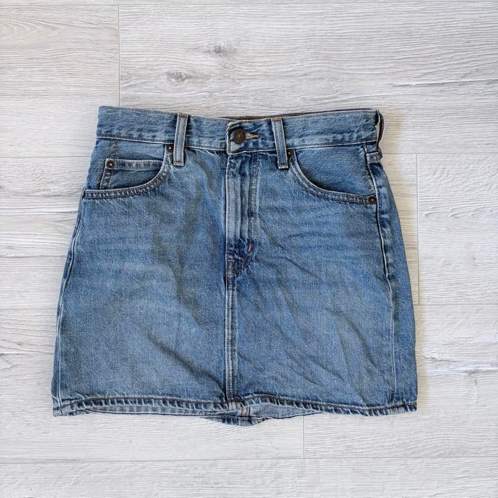 Levi’s minirok jaren 70 stijl – hoge taille – mid wash, Kleding | Dames, Rokken, Blauw, Ophalen of Verzenden, Zo goed als nieuw