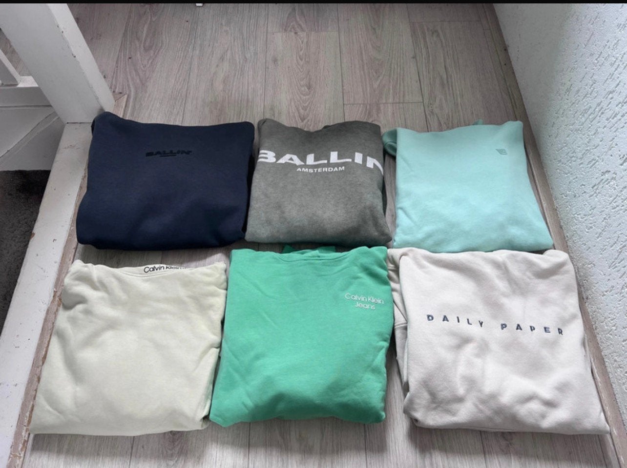 6 hoodies. Truien Calvin klein ballin en daily paper maat 16, Kinderen en Baby's, Ophalen of Verzenden, Zo goed als nieuw, Jongen