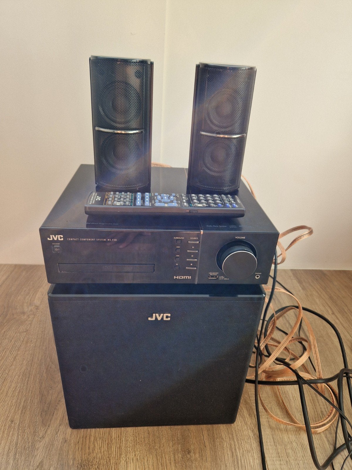 JVC home cinema set NX-F3 Compact Component System., Ophalen, Gebruikt, JVC, 2.1-systeem