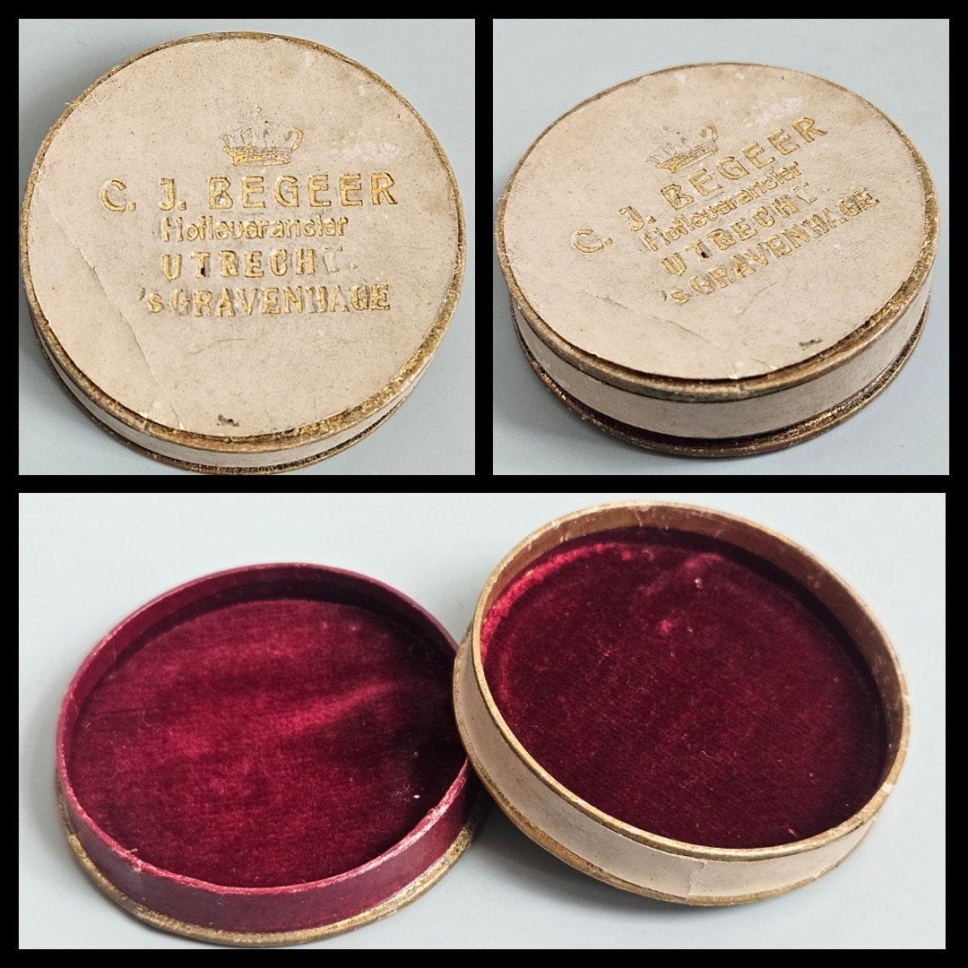 Munt of penningdoosje,  C.J. Begeer, Utrecht 's Gravenhage, Postzegels en Munten, Penningen en Medailles, Ophalen of Verzenden