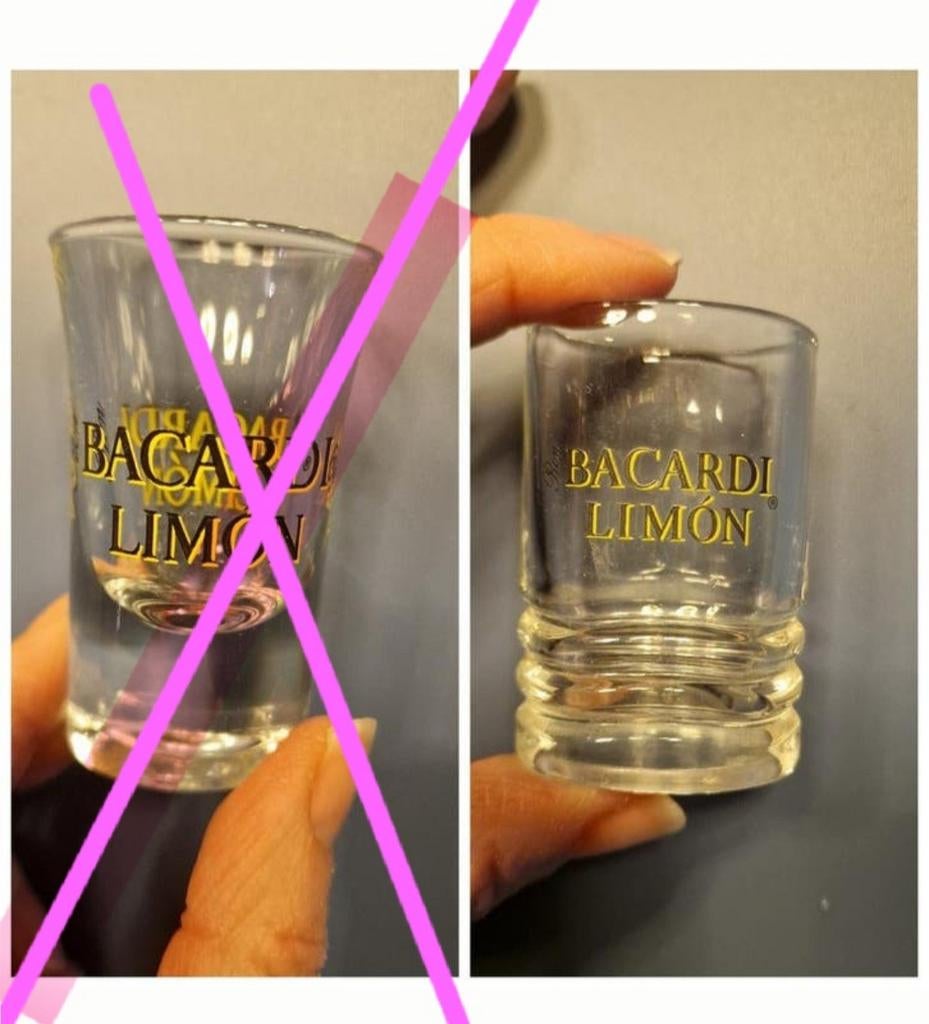 Bacardi Limon Shotglaasje, Ophalen of Verzenden, Zo goed als nieuw, Gebruiksvoorwerp