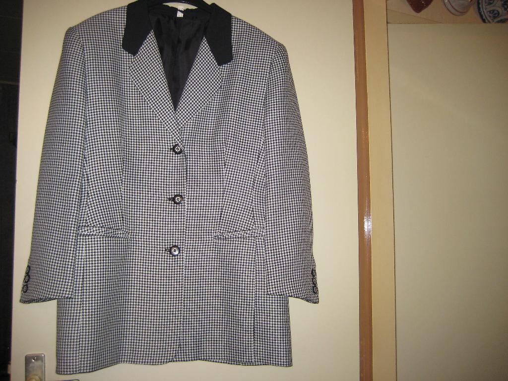 Blazer, 46, pepita, Kleding | Dames, Ophalen of Verzenden, Zo goed als nieuw, Maat 46/48 (XL) of groter, Jasje