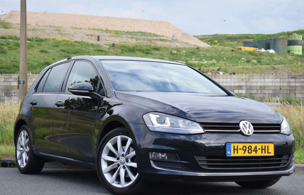Volkswagen Golf 1.4 TSI 90KW DSG 2013 Zwart, Auto's, Zwart, 4 cilinders, Leder, 1395 cc