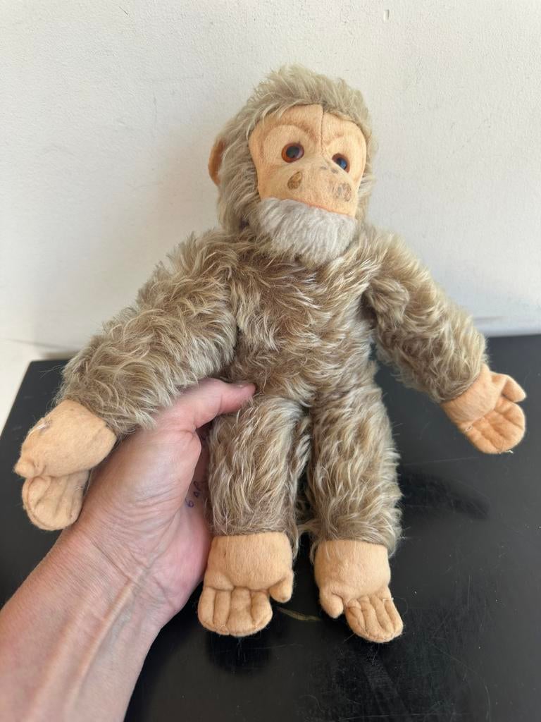Oud Monkey Aap van pluche Steiff ? 26 cm, Ophalen of Verzenden