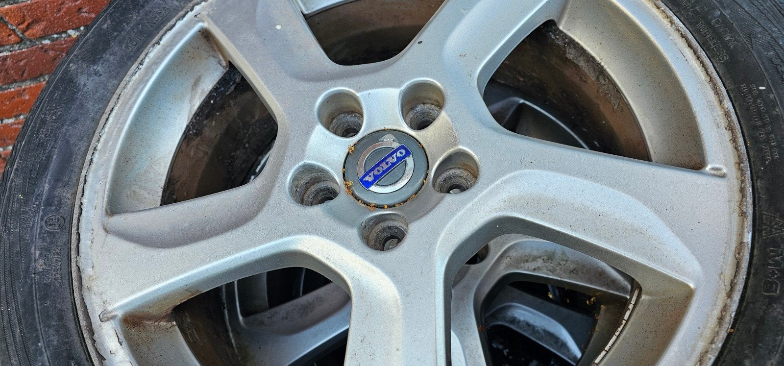 Aluminium velgen 17inch volvo 4season vredestein banden, Ophalen, Nieuw, 17 inch, All Season