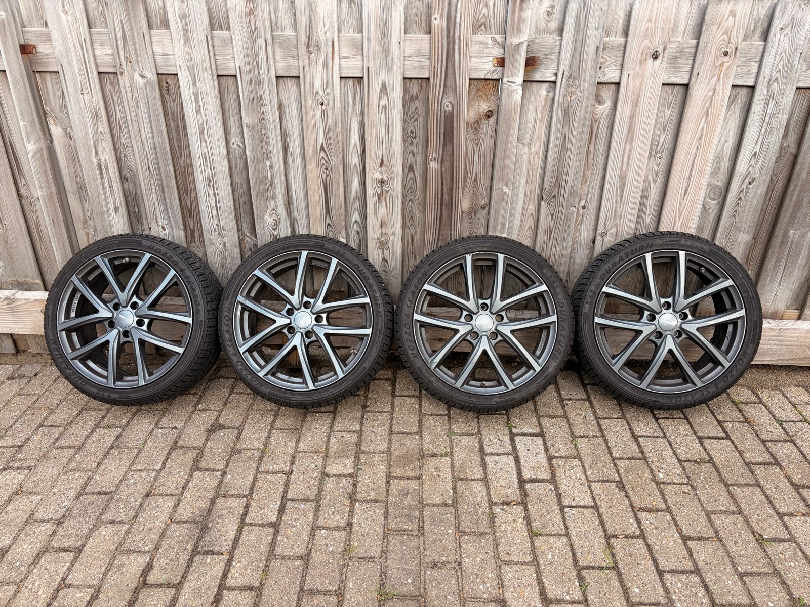 18 inch 5x112 Monaco velgen met stoeprandschade, 18 inch, Gebruikt, Banden en Velgen, Ophalen of Verzenden