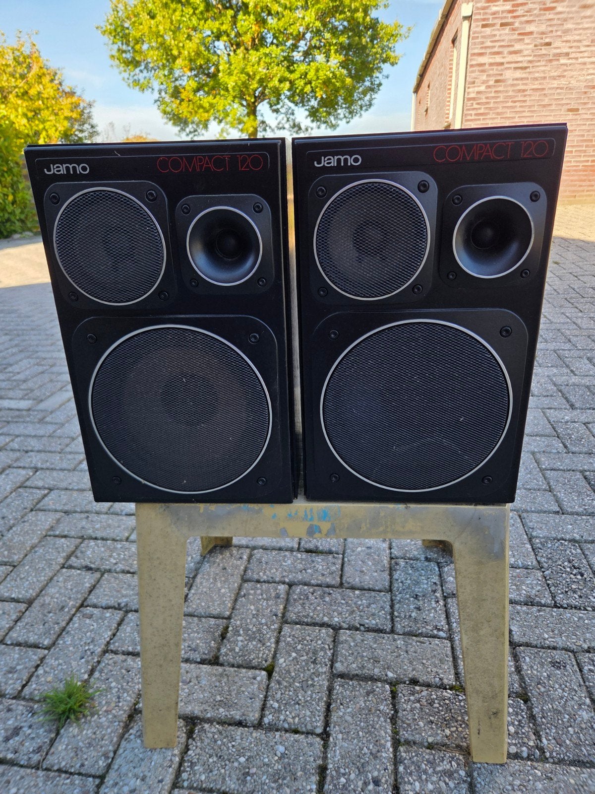 boxen Jamo compact 120 zwart, Audio, Tv en Foto, Ophalen, Gebruikt, 120 tot 150 watt, Jamo