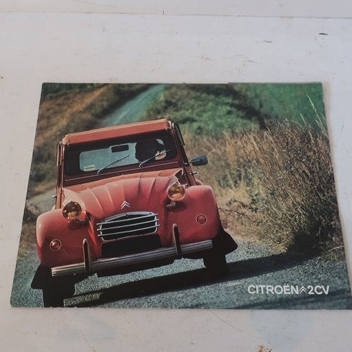 Citroen 2CV 2 CV folder brochure NL tekst 1971 origineel, Ophalen of Verzenden, Gelezen, Citroën