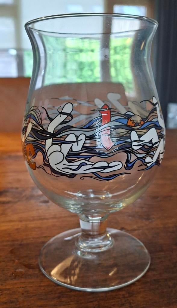 Franky Sticks Duvel bierglas 2022 33cl, Nieuw, Ophalen of Verzenden, Meerkleurig, Overige merken