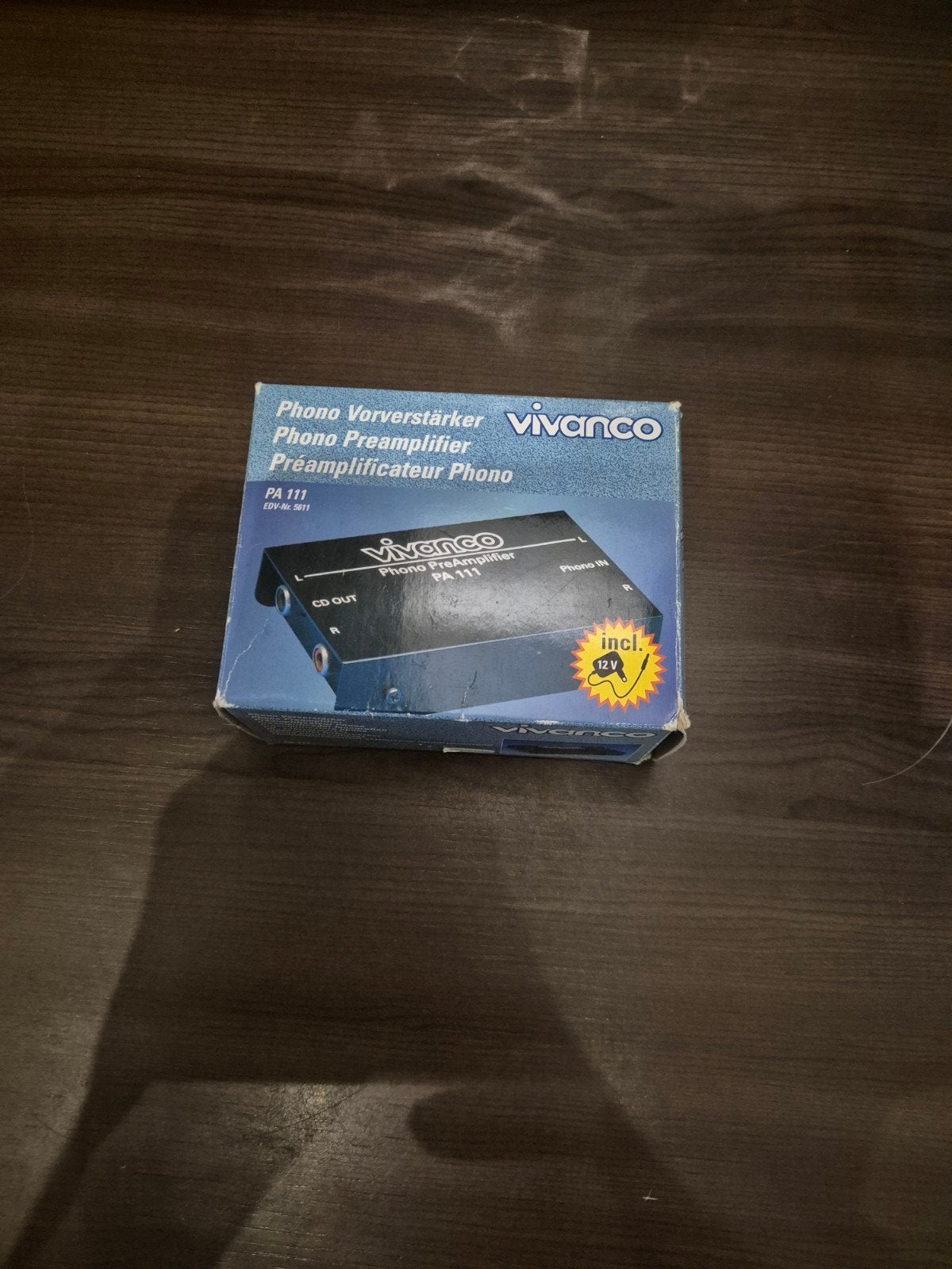 Vivanco PA 111 Phono Voorversterker - Zo goed als nieuw, Ophalen of Verzenden, Zo goed als nieuw, Overige merken