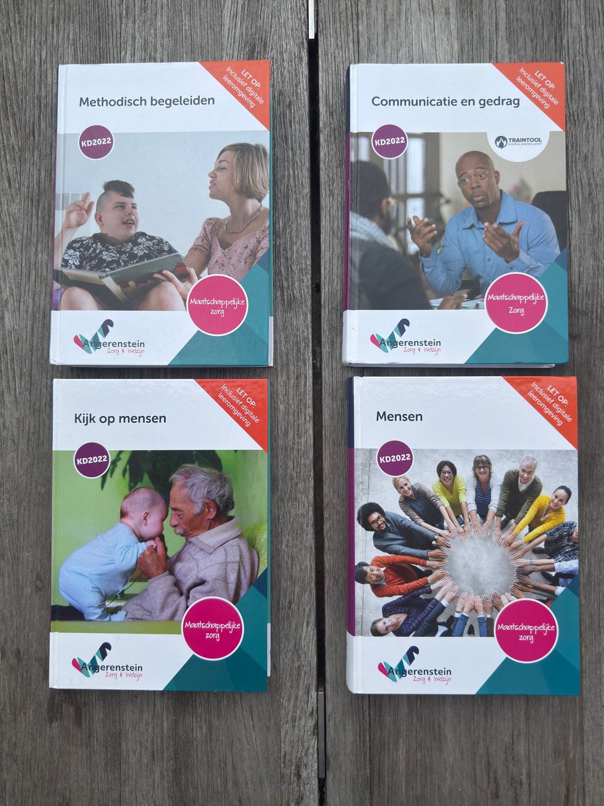 Set van 4 Noorderpoort‑leerboeken Maatschappelijke Zorg, Ophalen of Verzenden, Zo goed als nieuw, Overige niveaus, Nederlands
