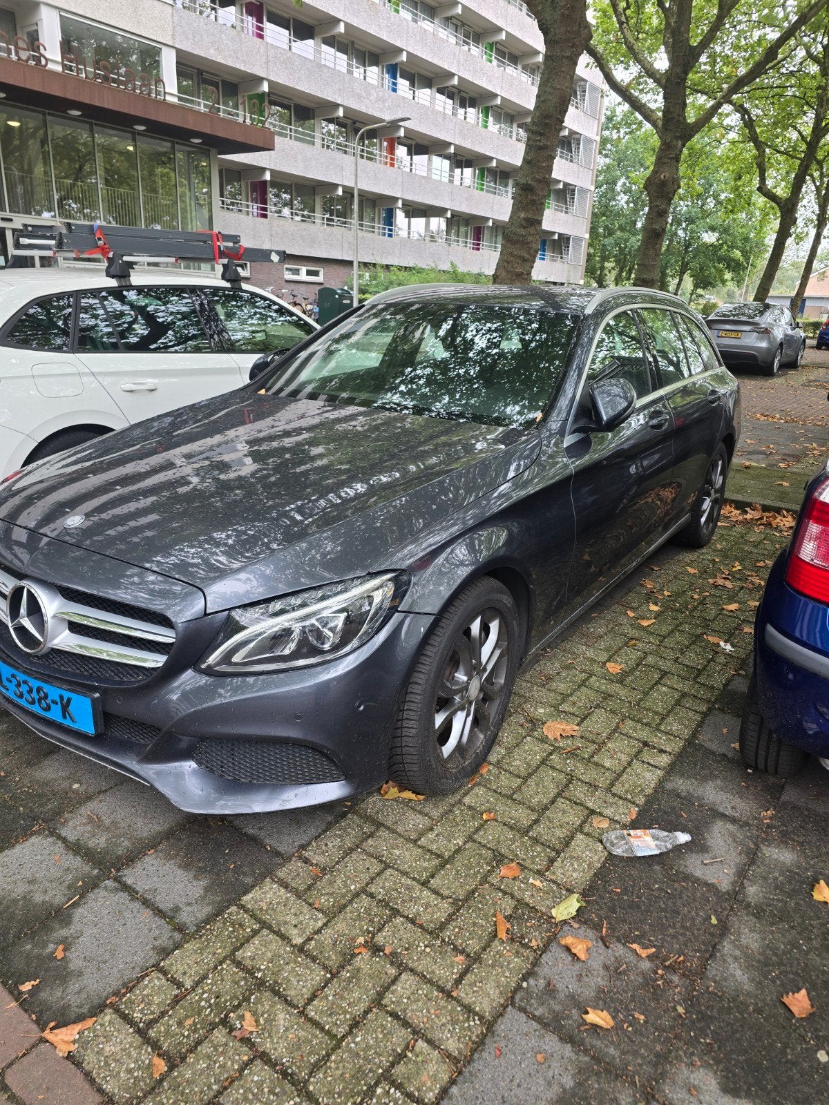 Mercedes-Benz C-Klasse C300 h 231pk 7G-TRONIC 2017 Grijs, Auto's, Automaat, Achterwielaandrijving, Origineel Nederlands, Stationwagon