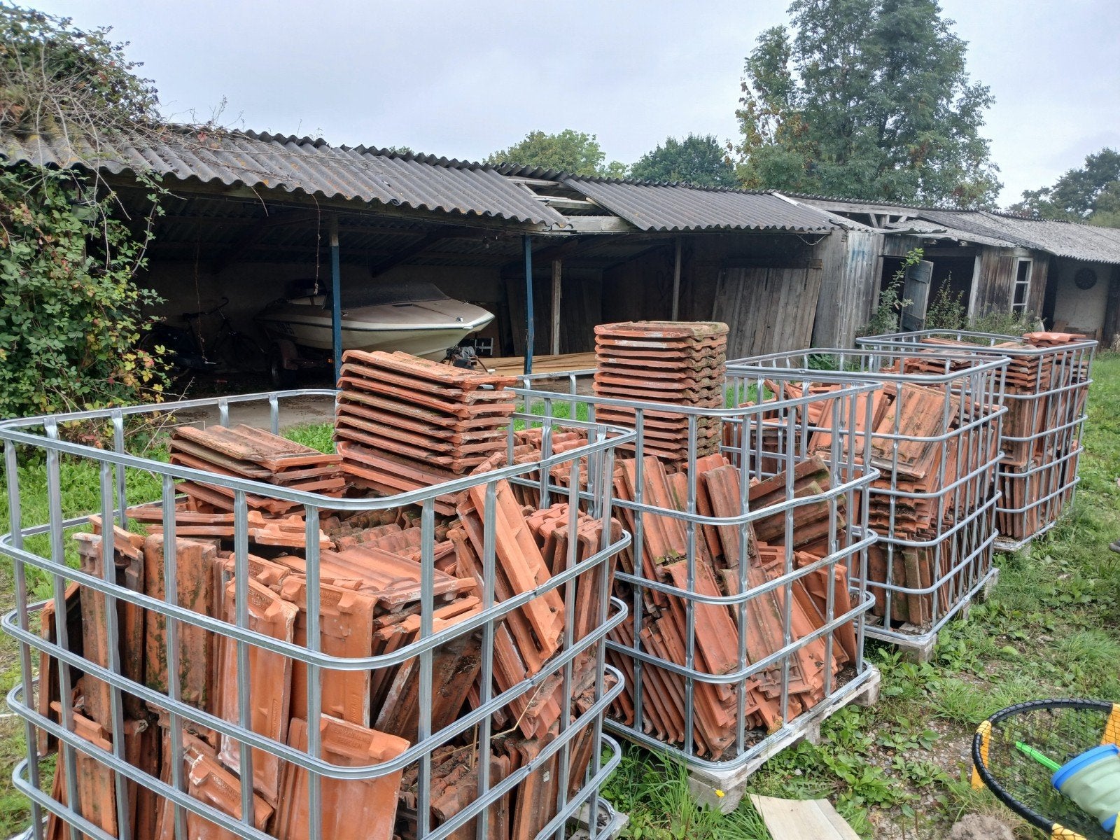 mulden dakpannen ruim 700 stuks Laumans, Doe-het-zelf en Verbouw, Ophalen, Gebruikt, Steen of Klei, 15 m² of meer