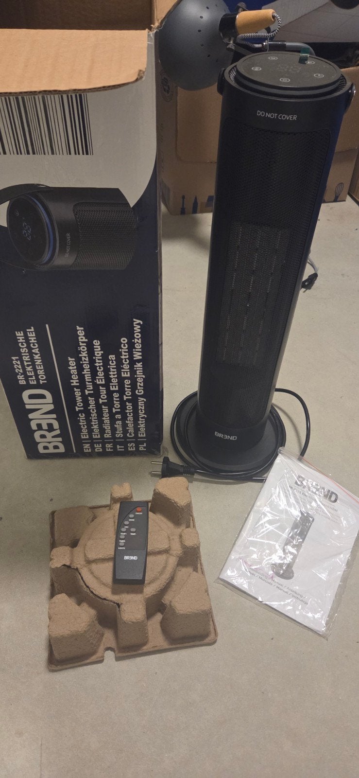 Brend BR 2221 Ceramic Fan Heater with Eco mode and thermosta, Kachel, Minder dan 60 cm, Ophalen of Verzenden, Zo goed als nieuw