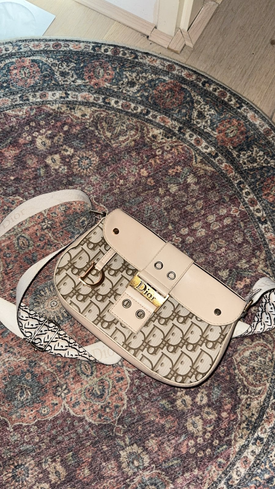 Mooie Dior tas, Sieraden, Tassen en Uiterlijk, Tassen | Schoudertassen, Ophalen of Verzenden, Gebruikt, Beige, Overige merken