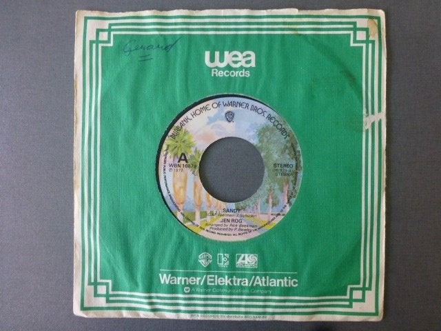 Jen Rog. Sandy. / Follow me., Cd's en Dvd's, Vinyl Singles, Ophalen of Verzenden, Gebruikt, 7 inch, Pop