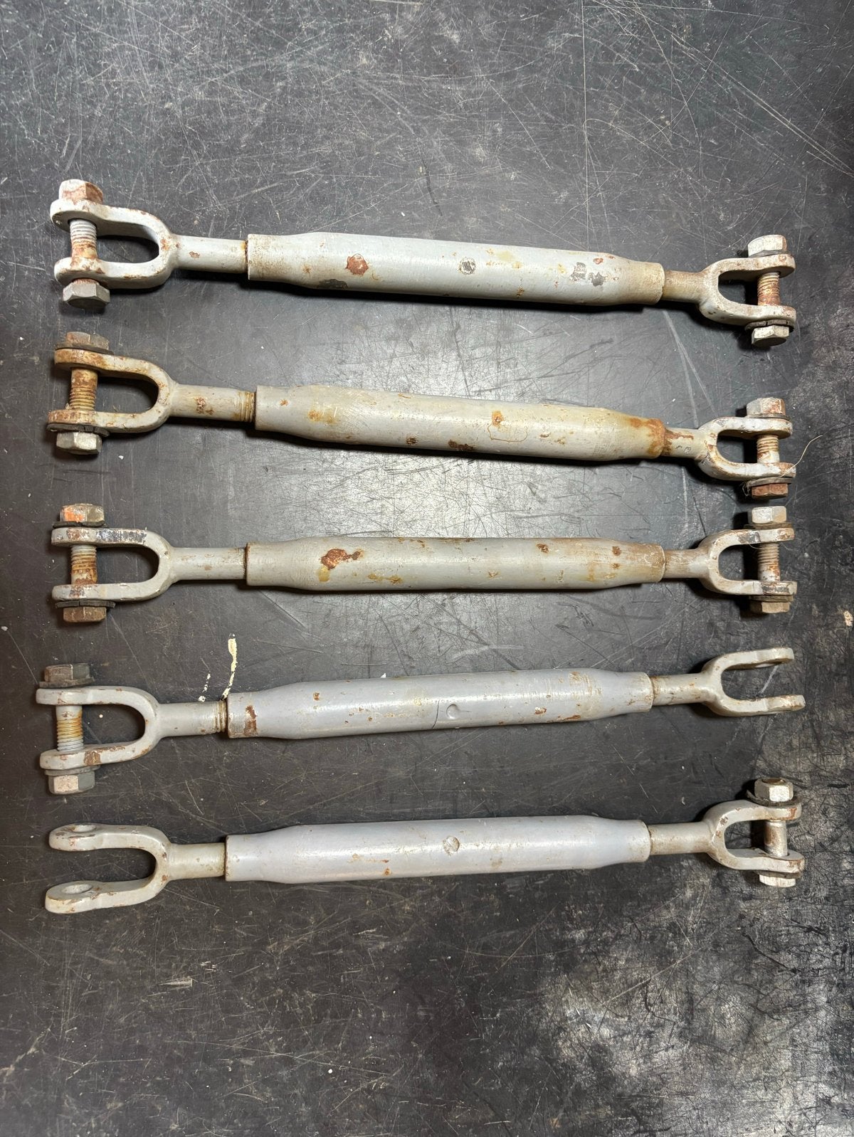 Zware wantspanners - Set van 5 stuks, Watersport en Boten, Ophalen of Verzenden, Gebruikt, Tuigage en Masten, Zeilboot of Motorboot