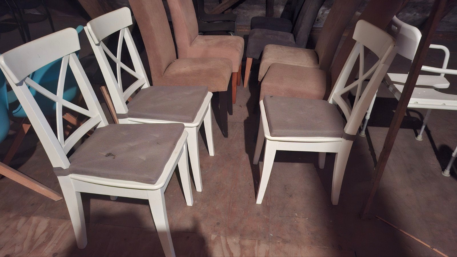3 eetkamerstoelen, Ophalen of Verzenden, Gebruikt, Vijf, Zes of meer stoelen