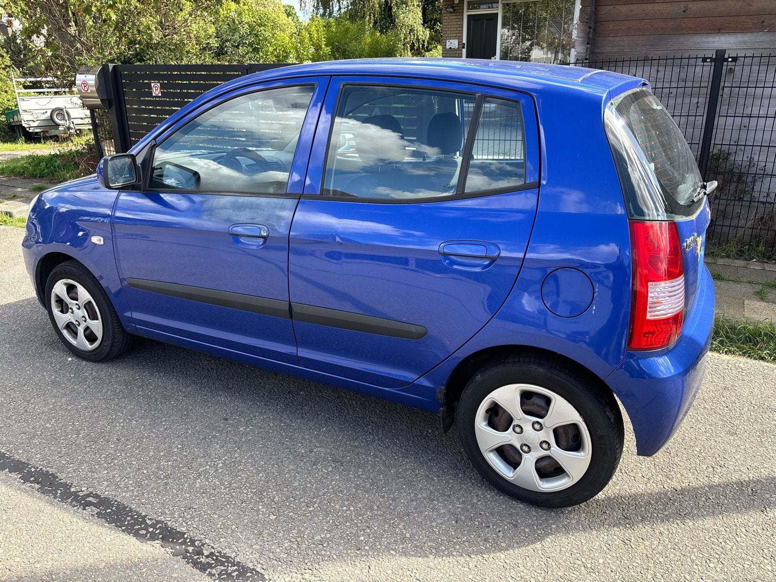 Kia Picanto 1.0 2005 Blauw, Auto's, Voorwielaandrijving, 836 kg, 31 €/maand, 4 cilinders