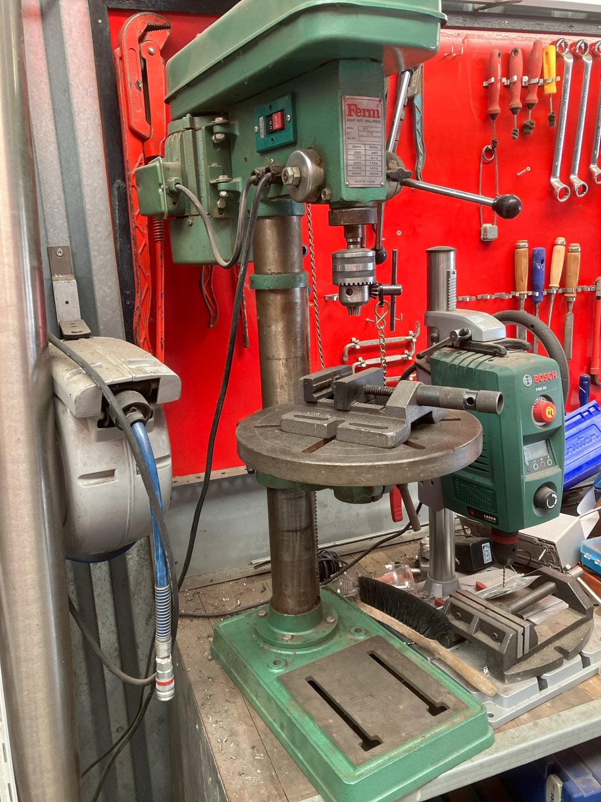 Ferm Kolom Boormachine, Doe-het-zelf en Verbouw, Ophalen, Gebruikt, Minder dan 400 watt, Kolomboormachine