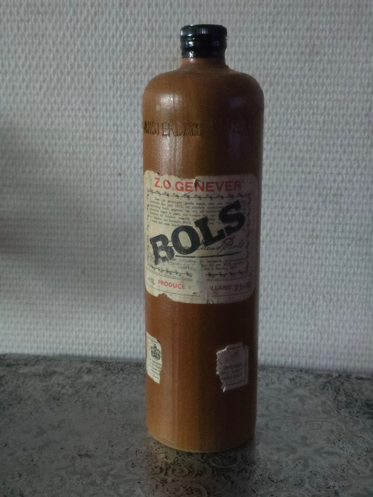 Bols Z.O. Geneve Antieke Jenever Kruik - 1 Liter, Ophalen of Verzenden