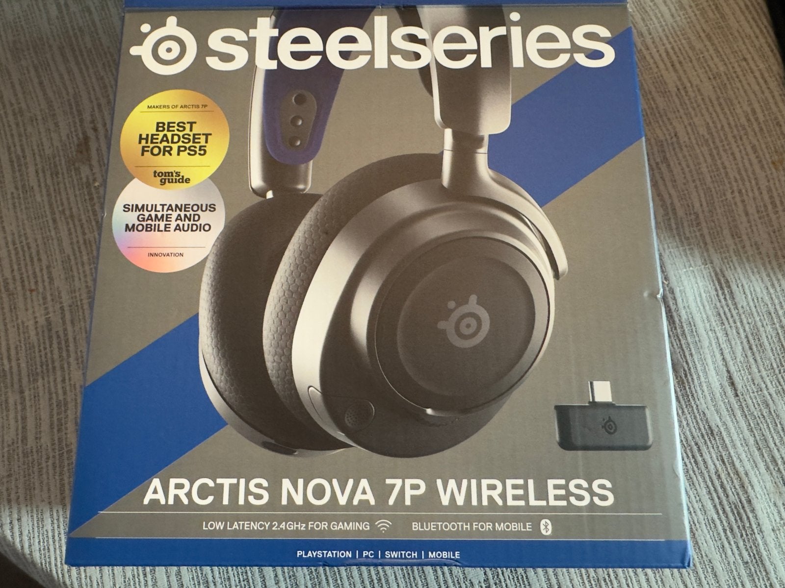 Steelseries Arctis Nova 7P Wireless Gaming Headset, Ophalen of Verzenden, Zo goed als nieuw, PlayStation 5, Draadloos