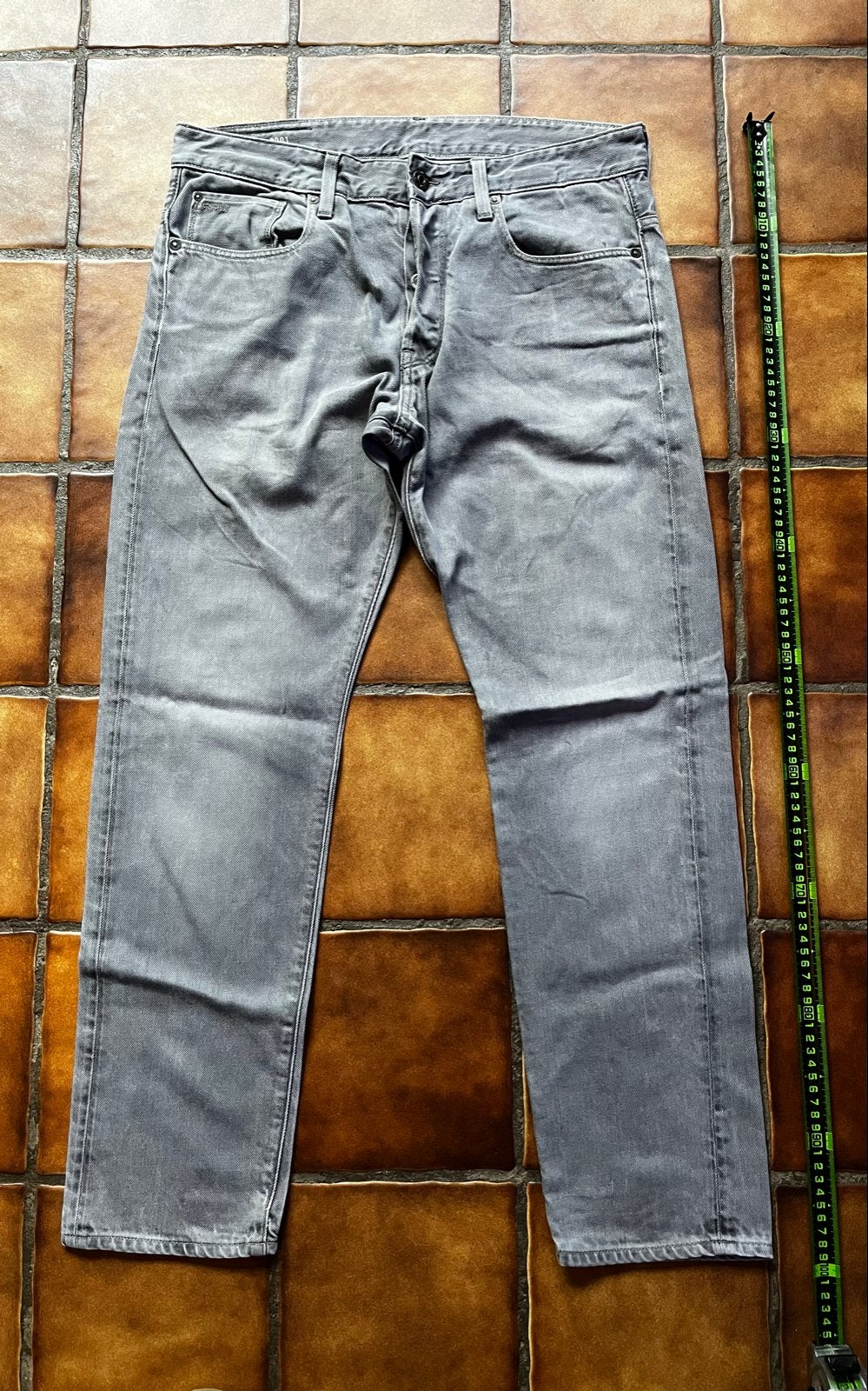 G-Star RAW 3301 Tapered Jeans - Grijs - W34 L30, Ophalen of Verzenden, Zo goed als nieuw, Grijs, W33 - W34 (confectie 48/50)