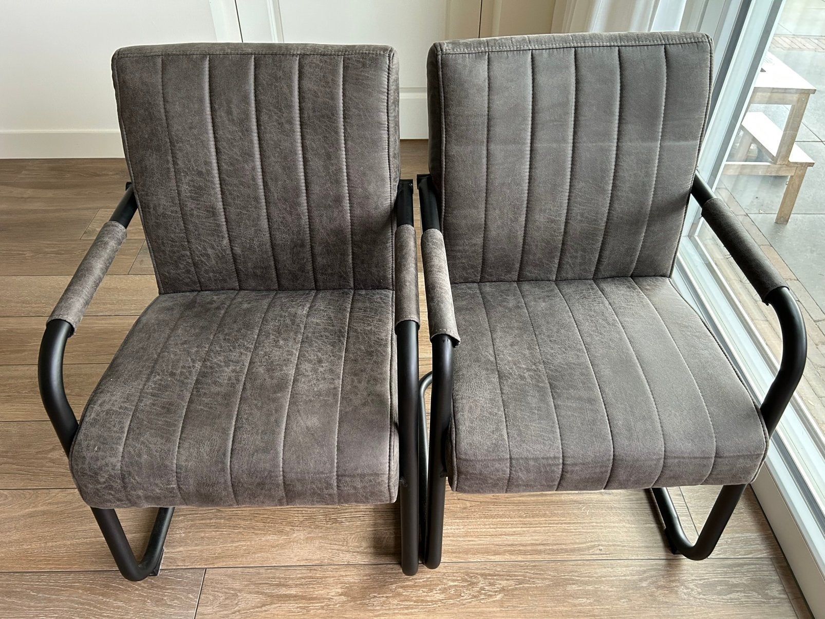 4 eetkamerstoelen, Ophalen, Zo goed als nieuw, Bruin, Vier