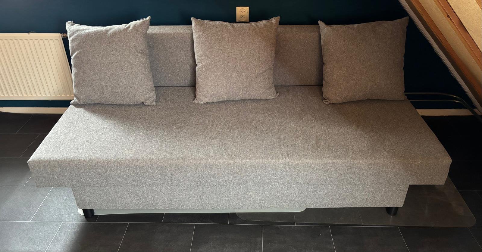 Zit-slaapbank, Huis en Inrichting, Slaapkamer | Slaapbanken, Ophalen, Nieuw, Tweepersoons, Beige