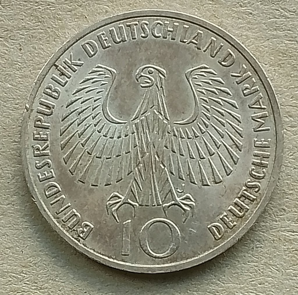 Duitsland, 10 mark 1972 J, Ophalen of Verzenden, Duitsland, Losse munt, Zilver