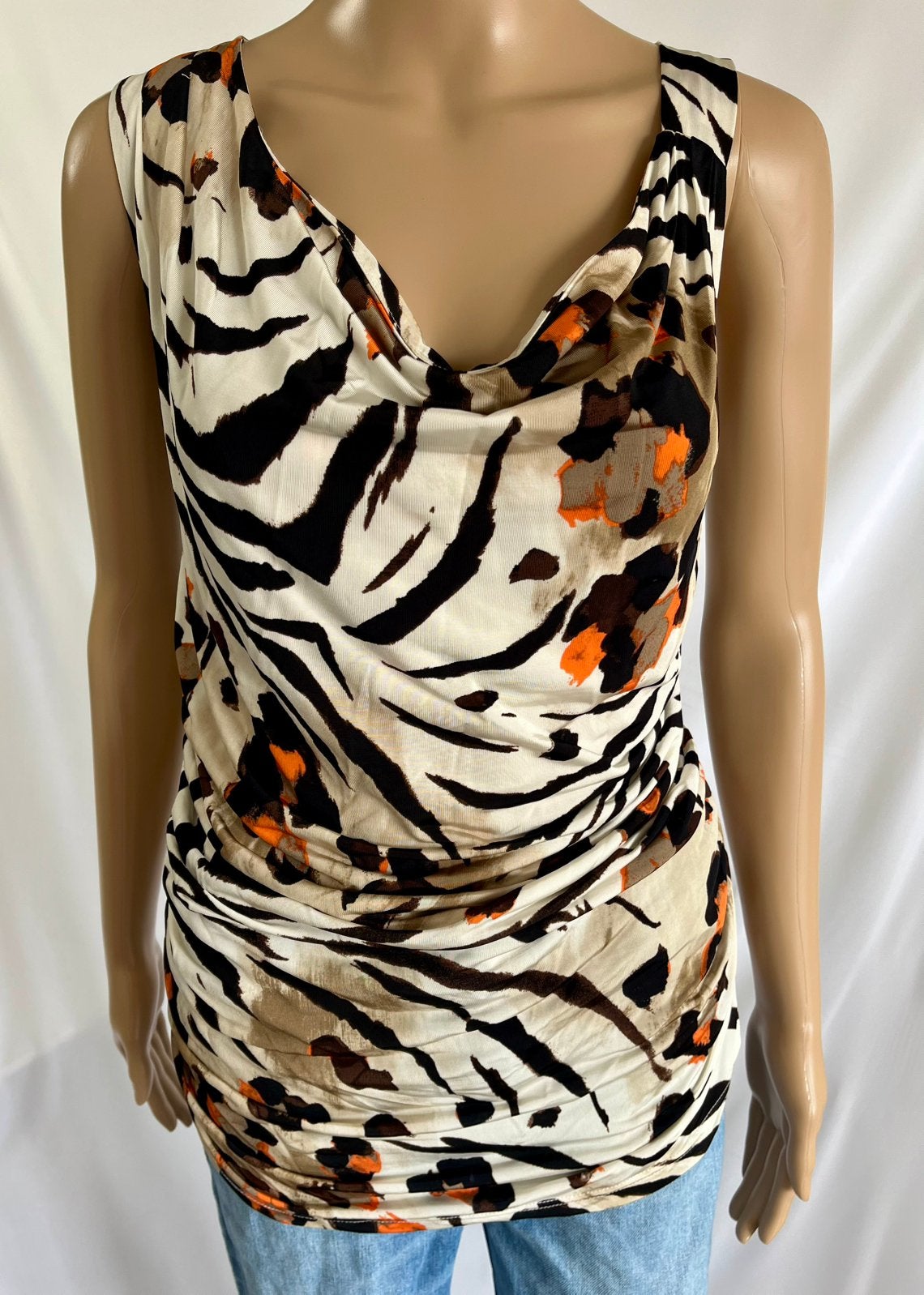 Mezzaluna tuniek beige animalprint maat 46 – nieuw, Ophalen of Verzenden, Nieuw, Maat 46/48 (XL) of groter, Beige