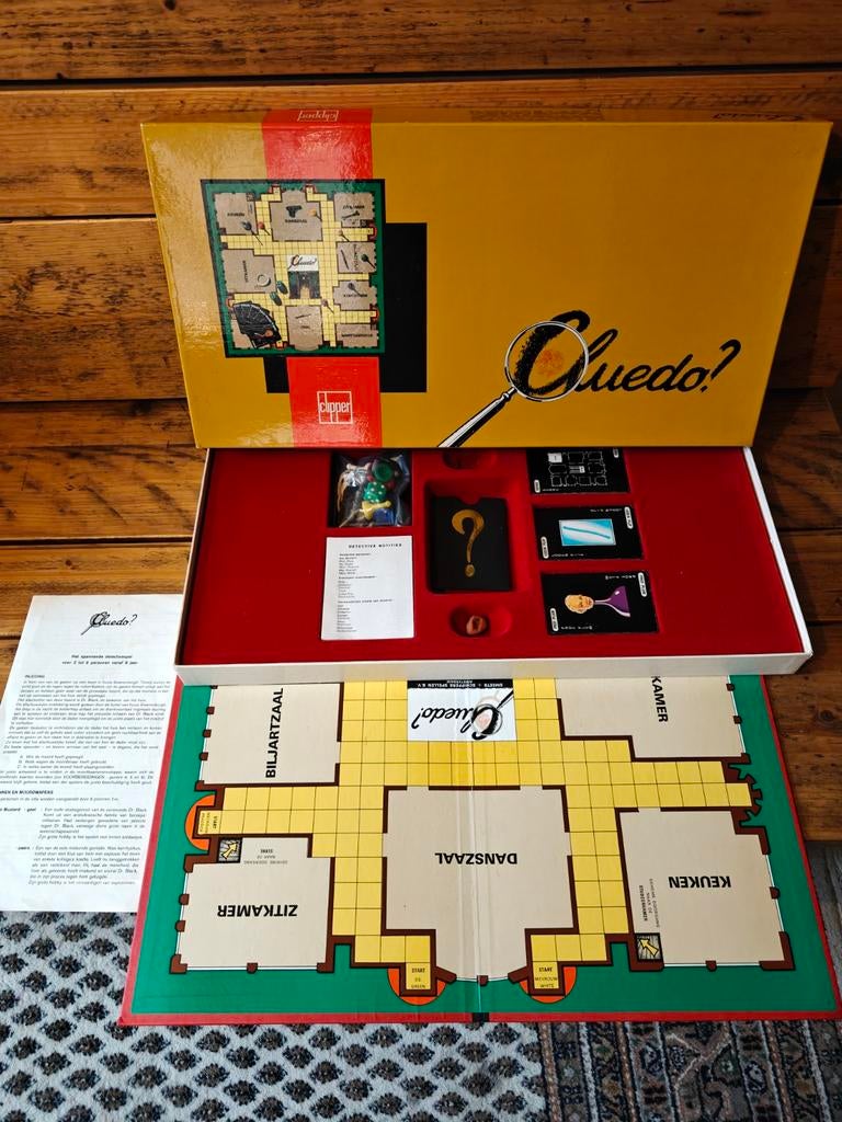 2 X Cluedo vintage., Hobby en Vrije tijd, Gezelschapsspellen | Bordspellen, Ophalen of Verzenden, Clipper., Clipper., Clipper.
