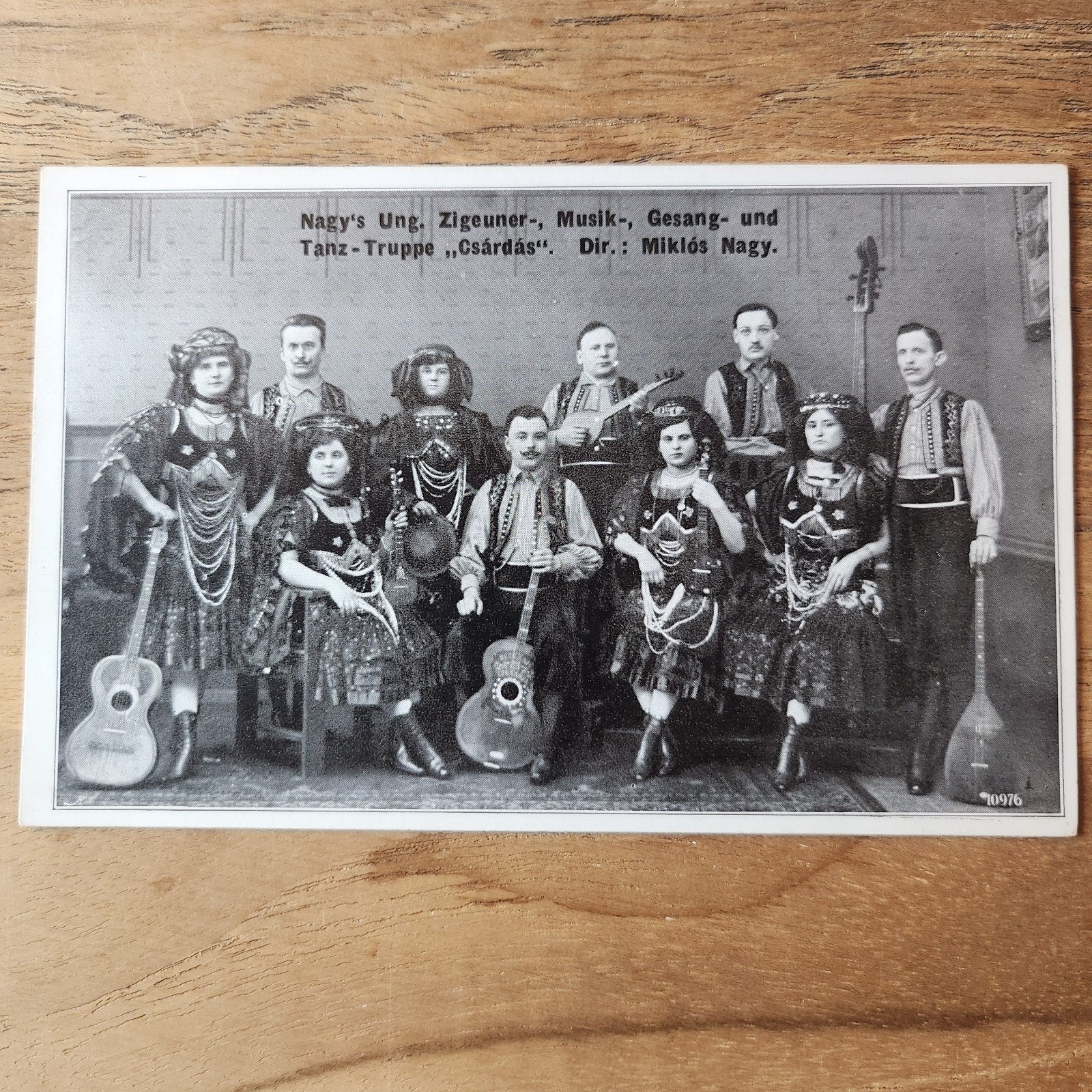 Oude Ansichtkaart: Nagy's Ung. Zigeuner-Musiktruppe, Verzamelen, Ansichtkaarten | Buitenland, Ongelopen, Overig Europa, Voor 1920
