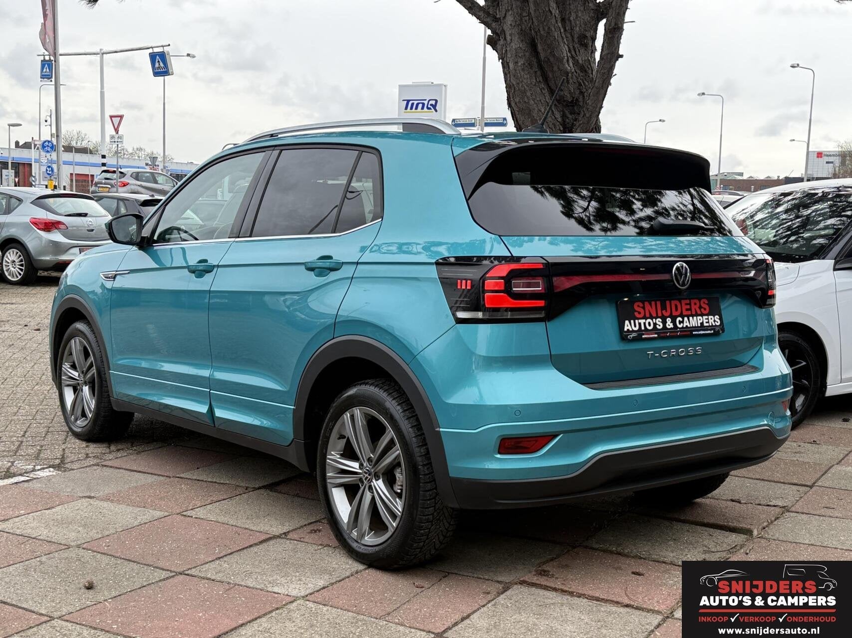 Volkswagen T-Cross 1.0 TSI R-Line virtual dash carplay, Auto's, Voorwielaandrijving, Gebruikt, Zwart, Met garantie (alle)
