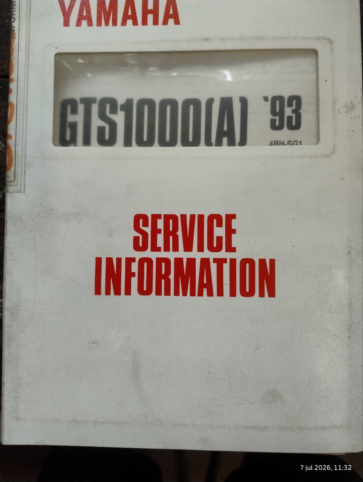 Yamaha GTS1000(A) '93 Service Informatie Handleiding, Verzenden, Yamaha