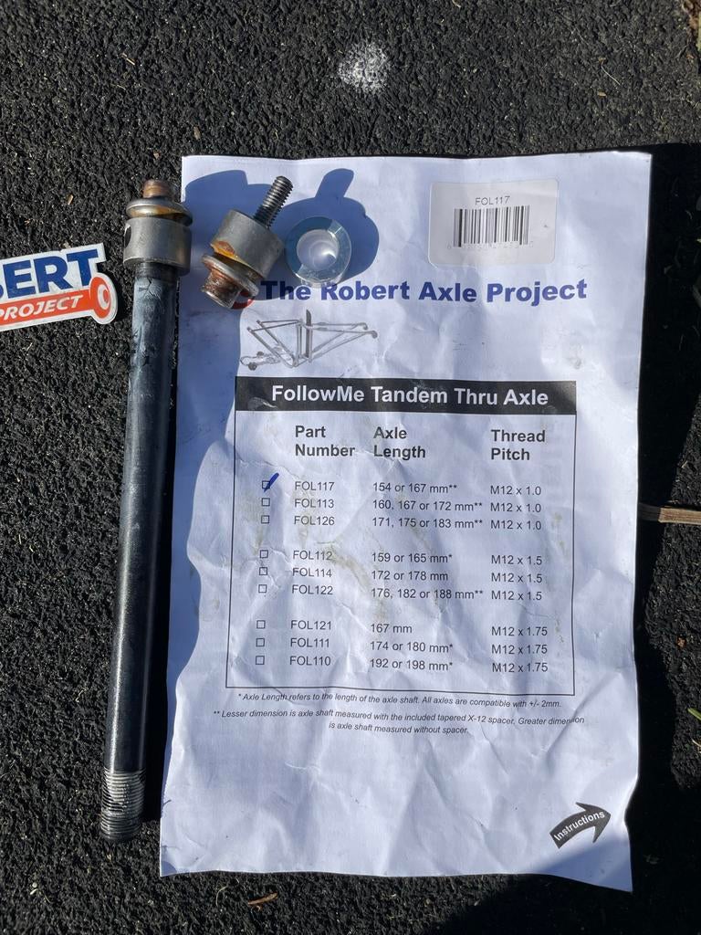 The Robert Axle Project FollowMe Tandem Steekas, Fietsen en Brommers, Ophalen of Verzenden, Zo goed als nieuw, Overige typen