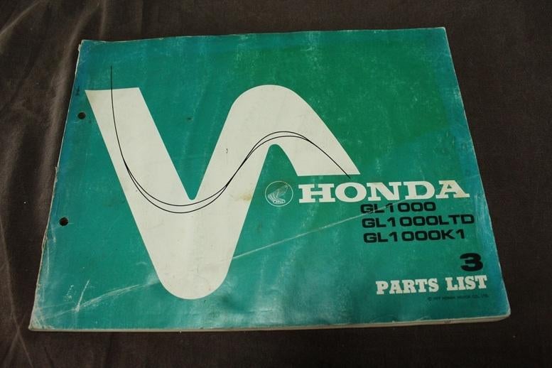Honda GL1000 LTD K1 Goldwing 1977 motorcycle parts list, Ophalen of Verzenden, Honda