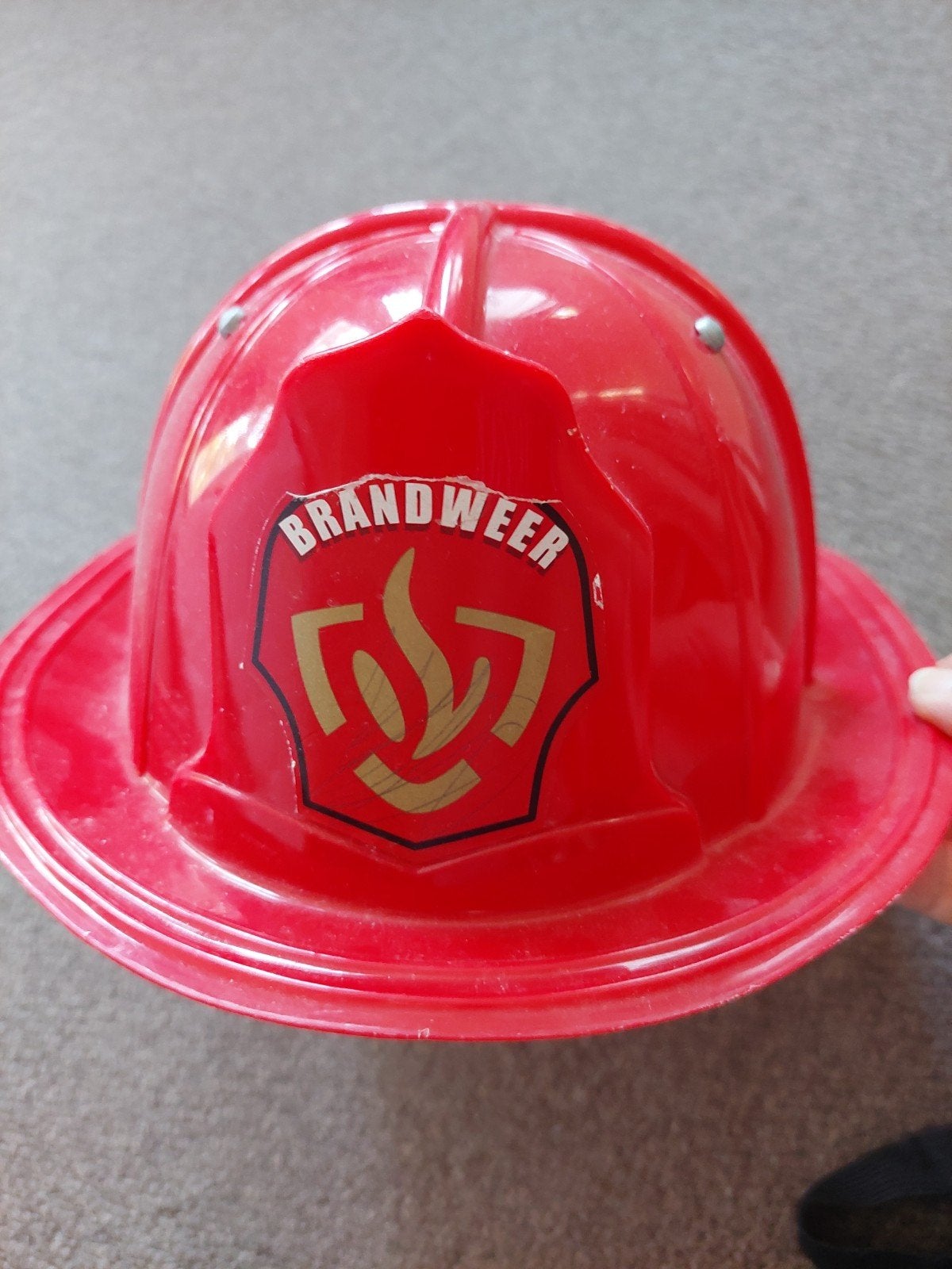 Brandweerhelm voor kinderen - Speelgoed, Ophalen of Verzenden, Gebruikt, Jongen of Meisje