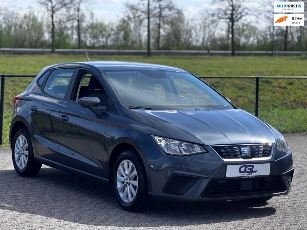 Seat Ibiza 1.0 TSI Style+Carplay+1eEigenaar+NetteAuto, Voorwielaandrijving, Stof, Zwart, Ibiza