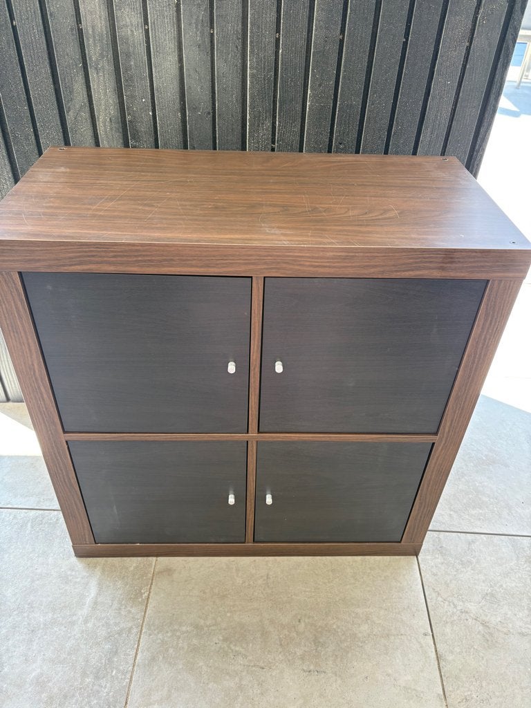 Ikea, kallax kast met 4 deuren, Ophalen, 50 tot 100 cm, Zo goed als nieuw, Minder dan 100 cm