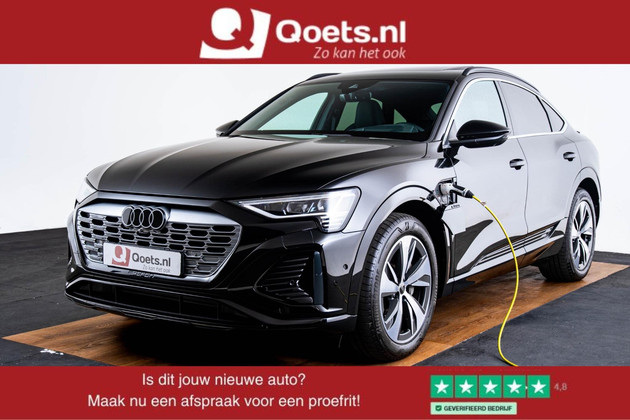 Audi Q8 Sportback e-tron 55 quattro S Edition 115 kWh Panora, Auto's, Automaat, Huisgarantie, Met garantie (alle), Leder